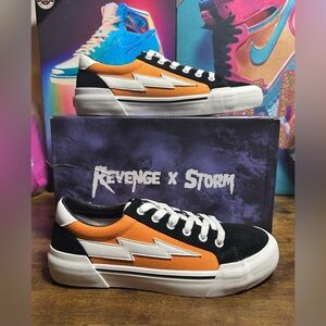 Revenge x Storm Sneakers Size 8 Orange Black Vol. 2 New Skater Shoes
Men's